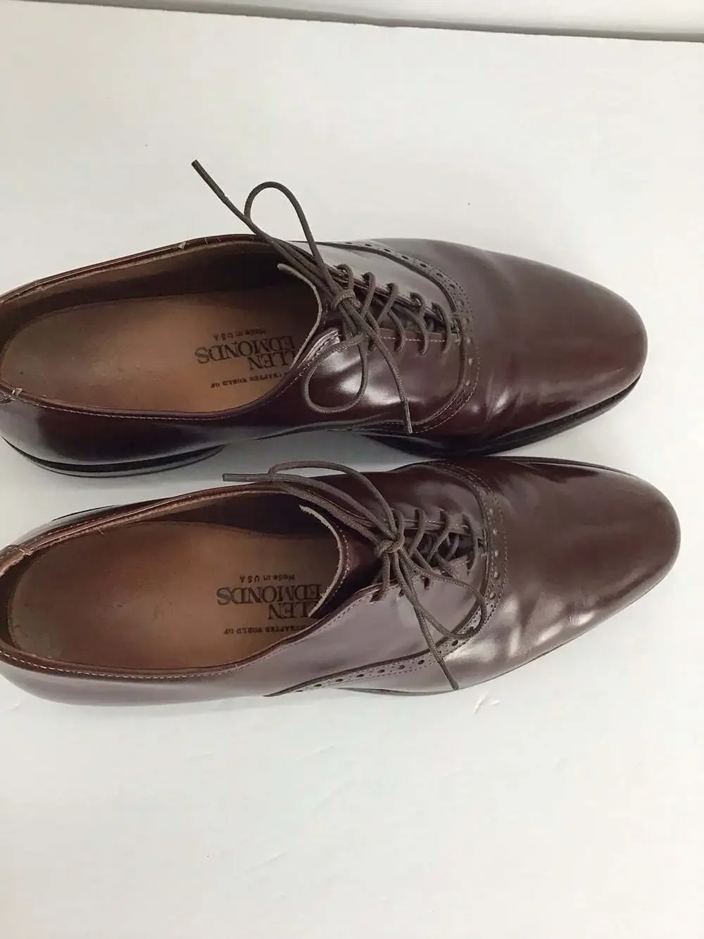 Allen Edmonds Men’s Danbury Burgundy Leather Oxfords Dress Shoes Office Sz 8.5C